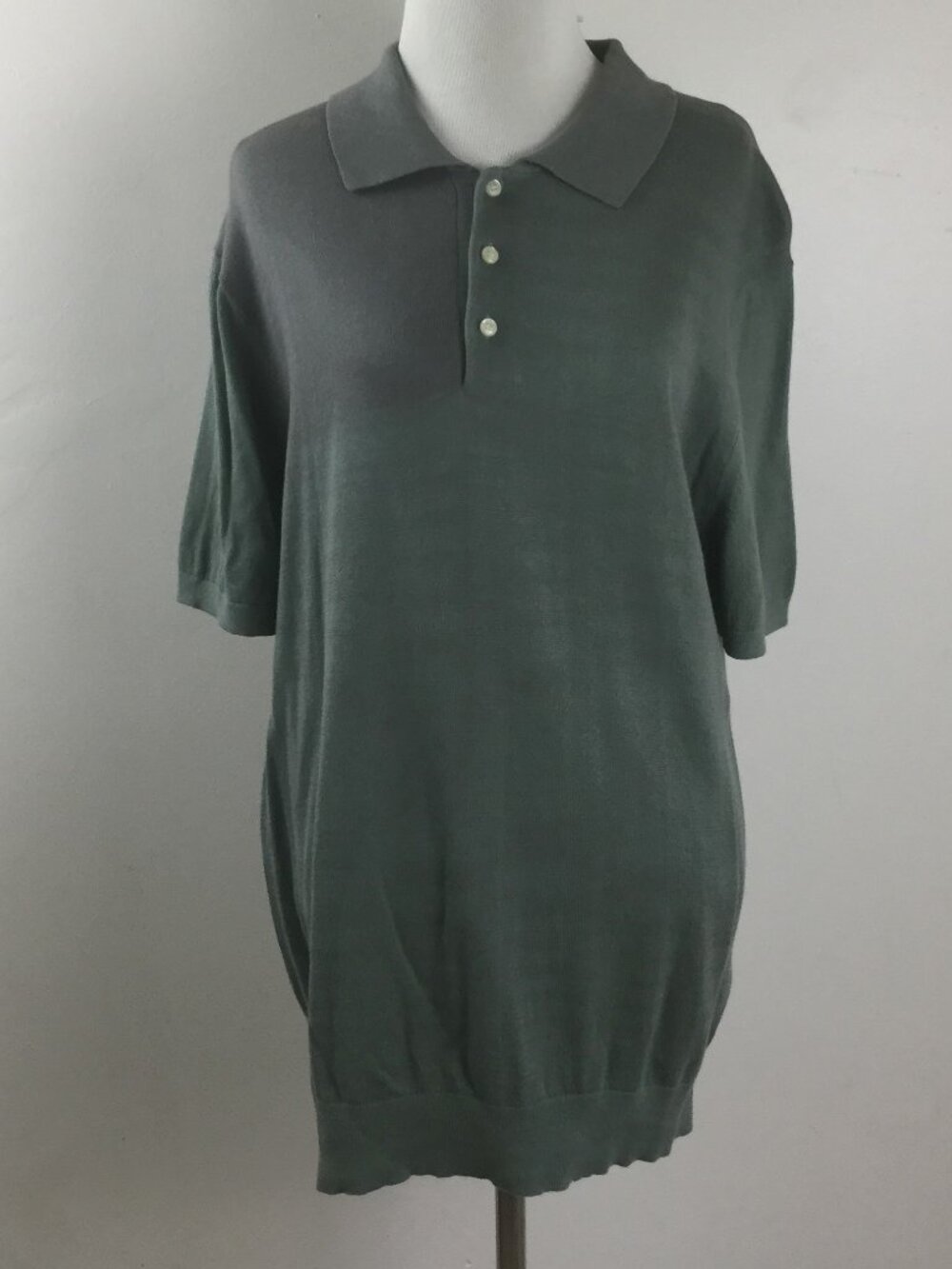 NWOT J. Crew Factory Green Polo Shirt m